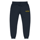 Navy and Gold Soul- Embroidered Fleece Pants (Unisex)