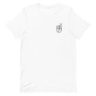 Super Soft Embroidered Black Logo Tee