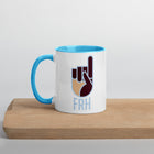 Maroon, Cream, and Baby Blue FRH Mug