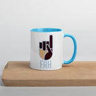 Maroon, Cream, and Baby Blue FRH Mug