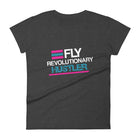 Teal, Flamingo and White Print: FRH Women's T-shirt