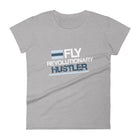 Navy, Powder Blue & White Print: Women's FRH T-shirt