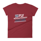Navy, Powder Blue & White Print: Women's FRH T-shirt