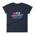 Teal, Flamingo and White Print: FRH Women's T-shirt