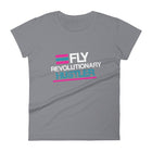 Teal, Flamingo and White Print: FRH Women's T-shirt