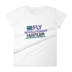 Navy Teal, & Purple Print: FRH Women's T-shirt