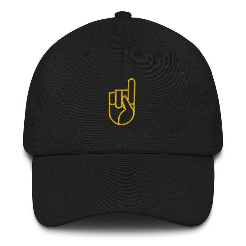 Black and Gold Logo Dad Hat.