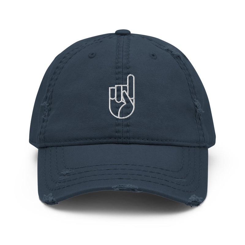 Dad Hat with White Embroidery