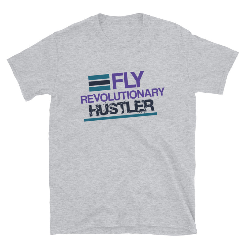 Teal, Navy, and Purple Print: FRH T-Shirt (Softstyle)