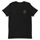 Super Soft Black & Gold Embroidered Tee