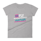 Teal, Flamingo and White Print: FRH Women's T-shirt