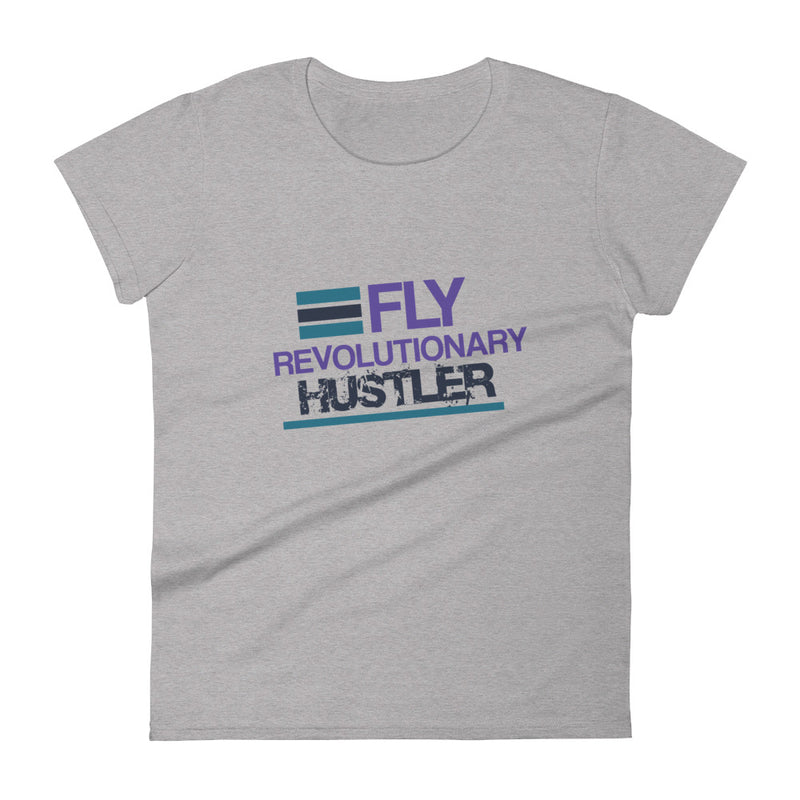 Navy Teal, & Purple Print: FRH Women's T-shirt